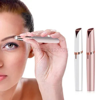 Finishing Touch Flawless Brows Eyebrow Hair Remover for Women, Electric Eyebrow Razor for Women with LED Light for Instant and Painless Hair Removal
